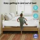 NUTIKAS Baby Bed Rail Guard for Toddlers - 78" Toddler Bed Rails for Twin, Full, Queen, King Bunk Size Bed Swing Down Bedrail Extral Tall Child Safety Side Railing Guards for Kids White