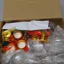 Baderke 24 Pcs Christmas Booze Balls Drink Shot Glass Ornaments Clear Fillable Ball Tree Hanging Decorations for Holiday Party Indoor Outdoor