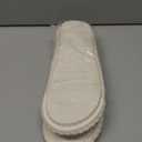 Womens Flip Flops Slippers with Memory Foam Cute Corduroy Bow House Slippers Indoors Outdoors Soft Anti-Skid Open Top (7.5-8.5 Women/5-6 Men, Beige)