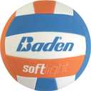 Baden | Softlight VXT1 | No Sting FlexFoam Cover | Youth Lightweight Training Volleyball | K-5 Youth Players | Official Size 5 + 20% Lighter | Official Ball of BYOP (Blue/Orange)