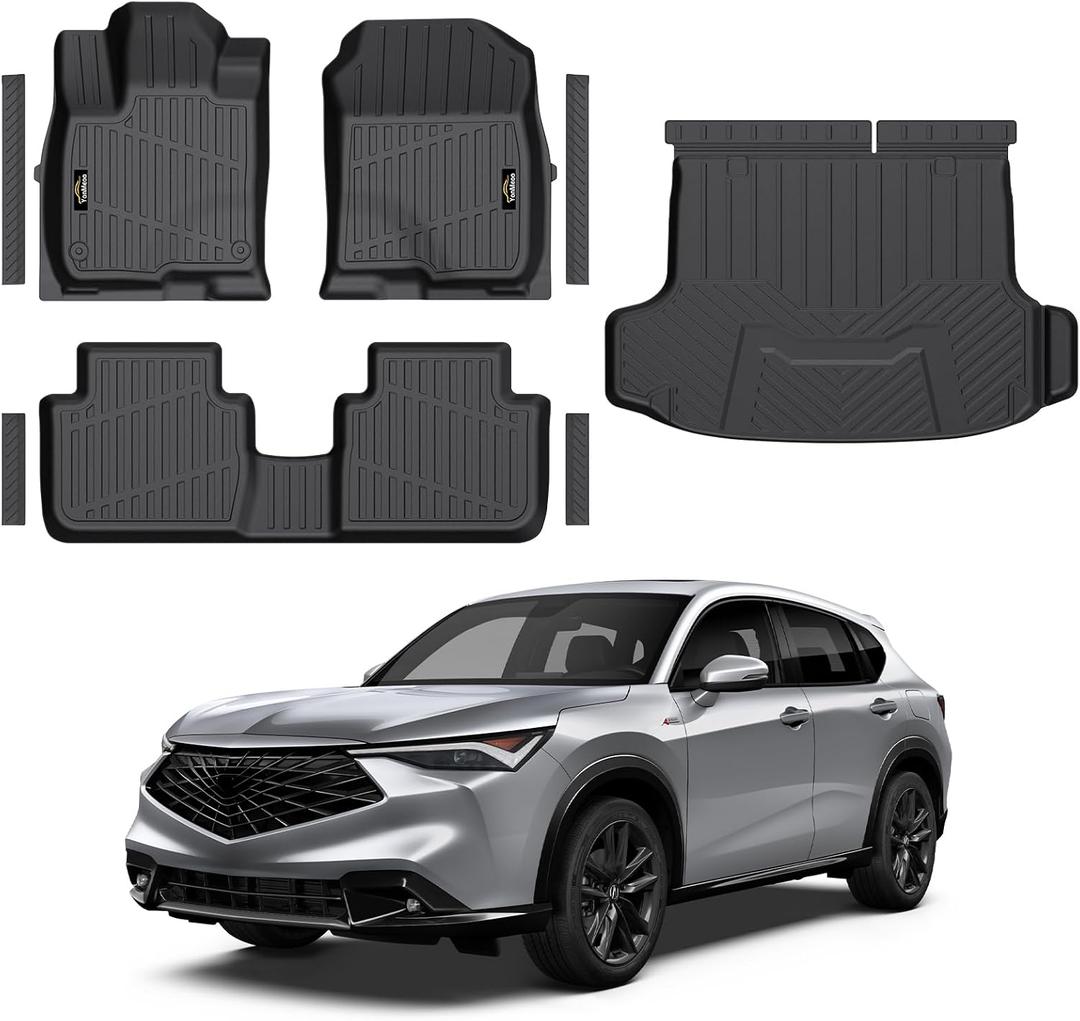 Floor Mats & Cargo Liner Custom Fit for Acura ADX 2025 2026 All Weather TPE Rubber 1st & 2nd Floor Liners Automotive Trunk Mat for Acura ADX 2025 Accessories, Black