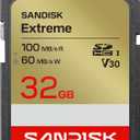 SANDISK 32GB Extreme SD Memory Card, Up to 100MB/s Read Speeds, UHS-I