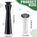 Cinnvoice Outdoor Standing Disposal Receptacle Commercial Metal Standing Waste Bin Vertical Trash Can for Entrance Public Areas Walkway Hotel Office Patio Exterior Facility Use(Tower Shape)
