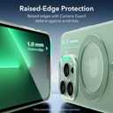 4 x ESR for iPhone 13 Pro Max Case, Compatible with MagSafe, Military-Grade Protection, Resists Yellowing and Scratches, Magnetic Phone Case for iPhone 13 Pro Max, Zero Series, Frosted Green