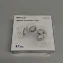 24 Hour Indoor Mechanical Timer with 2 Ground 3 Plug Socket Timer30 min Daily on/Off Cycle for Lamps, Christmas Tree Lights, ETL Certified, White4 Pack