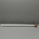 Ivilon Tension Curtain Rod - Spring Tension Rod for Windows or Shower, 36 to 54 Inch. White