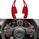 Yoursme Paddle Shifter Extensions for Audi A3 A4 Q7 S3 A5 Q5 S4 S5 SQ5 Q8 TT TTS, Aluminum, Red