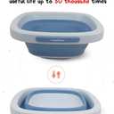 Babyhood Multi-Purpose Collapsible Wash Basin for Kids and Babies, Lightweight Portable Folding Basin for Washing Baby Bottles and Breast Pump Parts and Home Kitchen Outdoor Camping Use (2021blue)