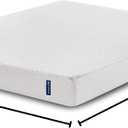Serta - 7 inch Cooling Gel Memory Foam Mattress, Twin Size, Medium-Firm, Supportive, CertiPur-US Certified, 100-Night Trial - for Ewe, White