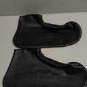 Silicone Waterproof Shoe Covers, Upgrade Reusable Overshoes with Zipper, Resistant Rain Boots Non-Slip Washable Protection for Women, Men (XL (Women 11-13, Men 9.5-13), Black)