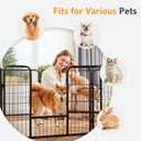 NEWBULIG Dog Playpen Indoor 24 Inch 12 Panels, Metal Outdoor Dog Fence Pen
