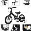 Balance Bike 2 in 1,The Dual Use of a Kids Balance Bike and Toddler Bike, for 2 3 4 5 6 7 Years Old -12 14 16 Inches with Training Theory, Brake, Pedal, Size: 12inch