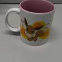 Silver Buffalo Pokemon Eevee Star Splatter Ceramic Mug, 20 Ounces