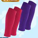 Doctor's Select 2 Pairs Copper Calf Compression Sleeve - Leg Compression Sleeves for Women & Men, Shin Splint Relief (3X-Large)