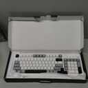 AULA 99 Wireless Keyboard, Custom Computer Keyboard, Tri-Mode Bluetooth 5.0/2.4GHz/USB-C Cute Creamy Gaming Keyboards with Number Pad, RGB Backlit Media Knob Programmable Keybaord for PC Gamer - Grey