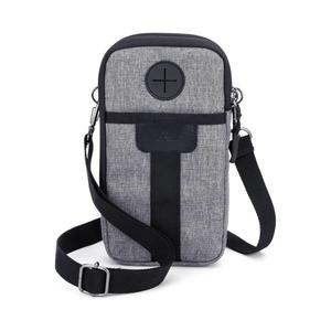 Travel Cell Phone Pouch Belt Pouch, Dual Phone Holster Crossbody Bag with Shoulder Strap for iPhone 17 16 15 14 Pro Max Case Holder with Neck Lanyard Smartphone Walking Passport Wallet