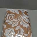 JSD Burnt Orange Paisley Cotton Queen Sheet Set, 300 Thread Count Printed Sateen Sheets, Soft Breathable Cooling Bed Sheets Deep Pocket (Brown Damask)