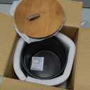 Miamolo Coffee Storage Containers with Lids, Ceramic Coffee Container Kitchen Jars with Airtight Lid for Candy Spice Sugar Tea Bag, Decorative Kitchen Canisters for Countertop, Black & 42 fl.oz