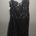 Women's One-Shoulder Sequin Bow Mini Dress, 13-14
