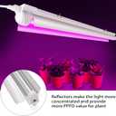 8 Pack LED Grow Light 2FT, Upgrade 192W(824W) High Intensity Full Spectrum Indoor Grow Lights with High PPFD Value, T8 Grow Lights for Indoor Plants, Seed Starting, Succulent, Vegetables