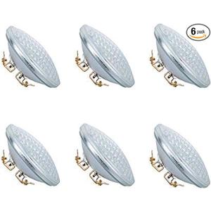 PAR36 LED Landscape Bulb 9W 3000K Warm White, AC/DC12V, 900Lumens 60W Halogen Equivalent, Water Resistant (6 Pack)