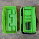Flambeau Outdoors 6383AMG 3-Tray Classic Tray Tackle Box, Portable Tackle Organizer, Frost Green/Black
