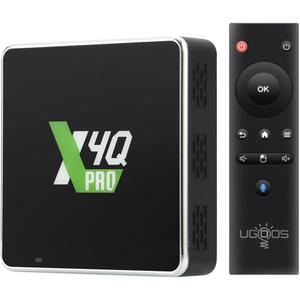 X4Q Pro Android 11 Amlogic S905X4 TV Box 4GB RAM 32GB ROM 2.4G/ 5G Dual WiFi BT5.1 USB 3.0 Ethernet 1000M Supports AV1 4K HDR Box