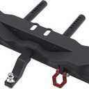 ShareGoo Metal RC Rear Bumper with RC Metal Trailer Hitch Compatible with Traxxas TRX-4 TRX4 1/10 RC Crawler Car (Black)