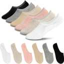 7DaysSocks Women's No Show Non Slip Odor-Free Fragrant Seamless Cotton Socks 6 Pair Set