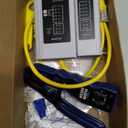 RJ45 Crimp Tool Kit Pass Thru Ethernet Crimper for Cat5e Cat6 Cat6a 8P8C Modular Connectors, All-in-One Cat6 Crimping Tool and Tester(9V Battery Not Included)