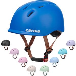 CELOID Kids Bike Helmet, Toddler Cyling Helmets for Ages 5-8 Years Boys Girls, Child Adjustable Multi-Sport Bicycle Skateboard Roller Skate Scooter Rollerblade Balance Skateboarding Helmet, Blue CELOID Kids Bike Helmet, Toddler Cyling Helmets for Ages 5-8 Years Boys Girls, Child Adjustable Multi-Sport Bicycle Skateboard Roller Skate Scooter Rollerblade Balance Skateboarding Helmet, Blue
