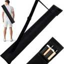 Sosation Pool Cue Case 2 x 2, Pool Stick Case for Holding 2 Butts & 2 Shafts, 32" Long Soft Billiard Cue Sling Bag for Men and Women