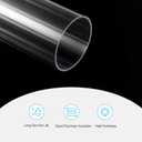 MECCANIXITY Plastic Pipe Rigid Polycarbonate Round Tube Clear 1.85"(47mm) ID 2"(50mm) OD 14" (350mm) High Impact for Lighting, Models, Water Plumbing