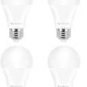 Dimmable A19 LED Light Bulb Super Bright White Daylight 5000K, Efficient 14 Watt, 100 Watt Equivalent, 1700 Lumens, E26 Medium Base, ETL/UL Listed, 4 Pack