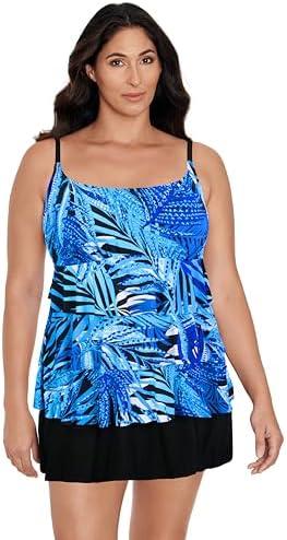 Great Lengths Women's Faux Ruffle Swim Skirtini 14