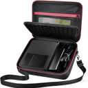 ALKOO Case Compatible with Canon SELPHY CP1500/CP1300/ CP1200 Wireless Compact Photo Printer and Color Ink and Paper Set/Battery- Organizer Storage Bag Only (Black)