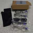 DONGDI Blue Light Blocking Reading Glasses 5 Pack Computer Readers for Women Men,Anti Glare UV Ray Filter Eyeglasses (5pack-mix, 1.25)