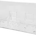 VIVIDCHIC 2Pcs Acrylic Bathroom Shelf, Wall-Mounted, No-Drill, for Shower, Toilet, Vanity Storage, SYTSS12