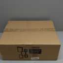 Comfify Modern Wall Mounted Square Shaped Floating Shelves – Set of 5 Square Shelves for Bathroom, Bedroom, Living Room & More – Rustic Wall Decor Display for Home  Brown