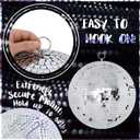 Disco Ball 12-Inch Large Hanging Mirror Ball Disco Ball Decor for Disco Party Decorations, Weddings, Events, Disco Christmas Decor, and Home Celebrations