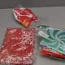 Christmas Party Decorations Set, Red Green Christma Balloon Arch, Merry Christmas Backdrop Banner Xmas Hanging Swirls Tablecloths for Xmas Party Indoor Outdoor Decorations Supplies