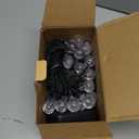 Red and White Solar Christmas String Lights, 2-Pack Total 100 LED 64FT Crystal Globe Solar Lights Outdoor Waterproof, Christmas Decorations with 8 Lighting Modes for Xmas Tree Wedding Patio Party