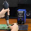 WEP 2009D-II Hot Air Soldering Station, Hot Air Rework Station with Detachable Soldering Heat Gun, 4 Preset Channels, Digital LED Display, Adjustable Temperature 212-896F, PID Temp Stabilization