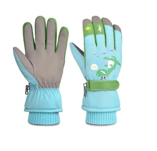Gilotop Children Ski Gloves Kids Waterproof Winter Outdoor Snowboard Warm Gloves for Boys Girls