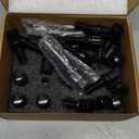 cciyu M12x1.25 Lug Bolts 20Pcs Black Wheel Lug Bolts Shank 28 mm Hex 17mm Wheel Bolts Set with 1 Key Fits for Jeep for Cherokee for Renegade for Dodge for Dart for Fiat 500X