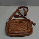 CHOLISS Quilted Crossbody Bags for Women RFID Vegan Leather Travel Purse Small Shoulder Handbags with Built in Wallet (Brown)