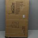 Printer Stand with Storage Shelf,3 Tier Printer Cart with Wheels,Mobile Printer Table for Home Office,Stands for Heat Press Scanner Fax,Industrial Style (Black)