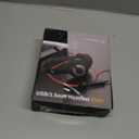 USB Headset with Microphone for PC, On-Ear Computer Laptop Headphones with Noise Cancelling Microphone in-line Control for Home Office Online Class Skype Zoom (USB+3.5mm, Black)