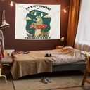 AQYIP Everything Is Figureoutable Tapestry, Motivational Inspirational Frog Tapestry Decorative, Positive Affirmation Quote Wall Tapestries Blanket Decor for Home Office, 50x60 Inch