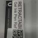 24 Pcs Retractable Black Gel Ink Refills, 0.7 mm Point Black Ink